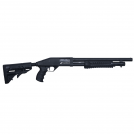 ESPINGARDA CBC PUMP MILITARY 3.0 CALIBRE 12 CORONHA RETRÁTIL CANO 16  