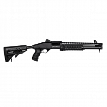 ESPINGARDA CBC PUMP MILITARY 3.0 CORONHA RETRÁTIL CALIBRE 12 CANO 14\
