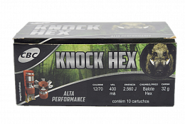 MUNIÇÃO KNOCK BALOTE HEX 32G