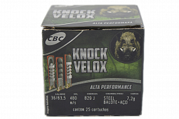 MUNIÇÃO KNOCK VELOX STEEL BALOTE+AÇO 7,2G