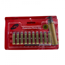 MUNIÇÃO CBC .357 MAGNUM EXPO 158GR EXPANSIVO PONTA OCA - 10 UNIDADES