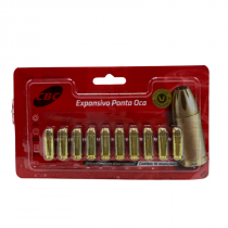 MUNIÇÃO CBC BONDED .40 S&W EXPO 155GR EXPANSIVO PONTA OCA - 10 UNIDADES