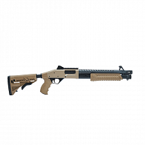 ESPINGARDA CBC PUMP MILITARY 3.0 CORONHA RETRÁTIL CALIBRE 12 CANO 14\